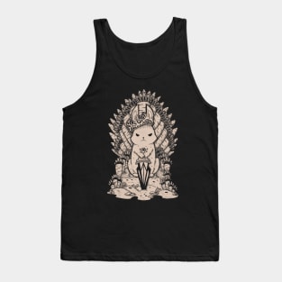 King Rabbit Line Art Light Version Tank Top